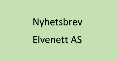 Velkommen til Elvenetts første nyhetsbrev i 2022
